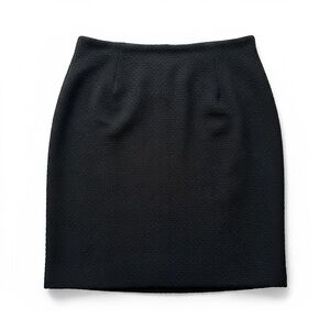 St. John Collection Tweed Knit Pencil Skirt Black XL EUC